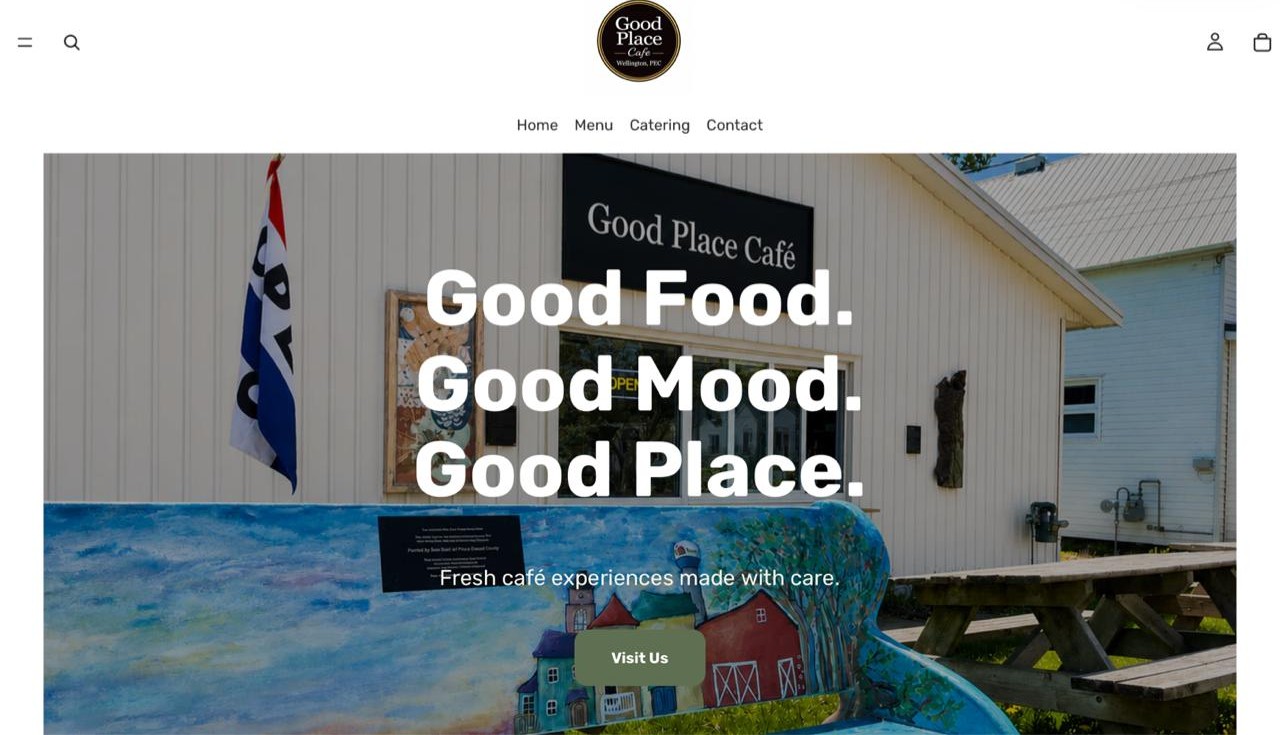 Good Place Cafe website screenshot